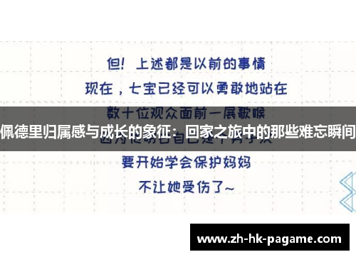 佩德里归属感与成长的象征：回家之旅中的那些难忘瞬间