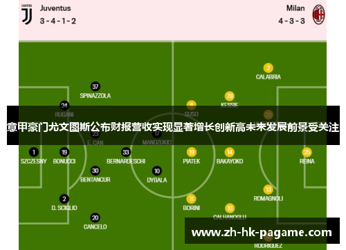 意甲豪门尤文图斯公布财报营收实现显著增长创新高未来发展前景受关注