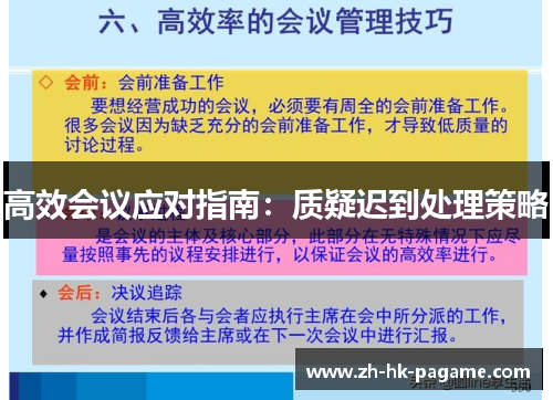 高效会议应对指南：质疑迟到处理策略